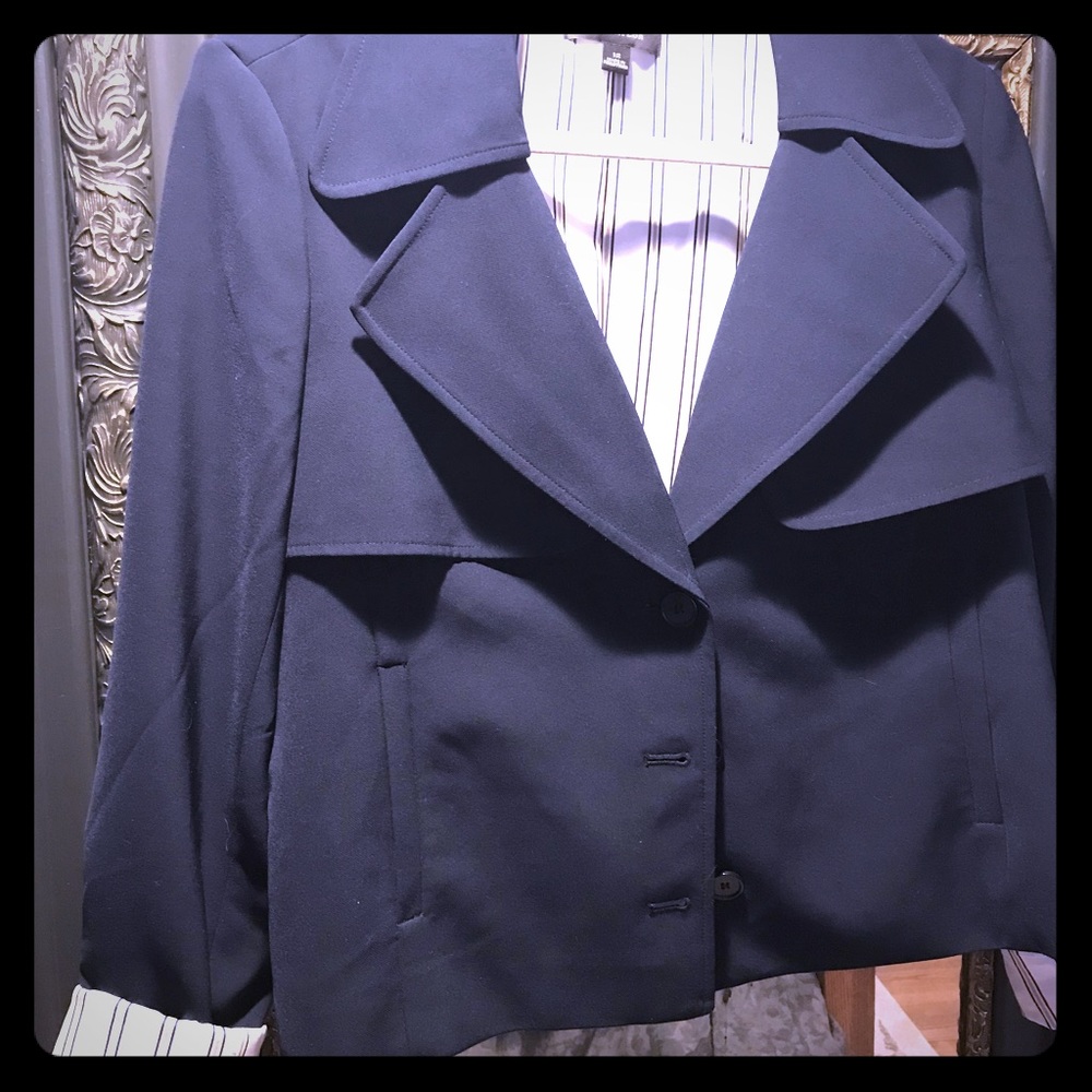 Ann Taylor navy suit jacket